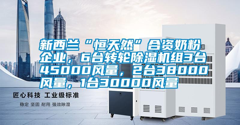 新西蘭“恒天然”合資奶粉企業(yè)，6臺(tái)轉(zhuǎn)輪除濕機(jī)組3臺(tái)45000風(fēng)量，2臺(tái)38000風(fēng)量，1臺(tái)30000風(fēng)量