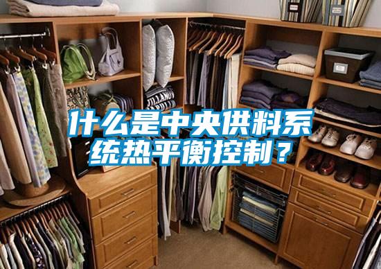 什么是中央供料系統熱平衡控制？