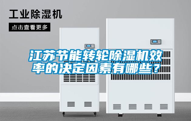 江蘇節能轉輪除濕機效率的決定因素有哪些？