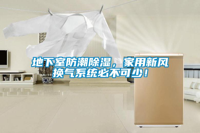 地下室防潮除濕，家用新風(fēng)換氣系統(tǒng)必不可少！