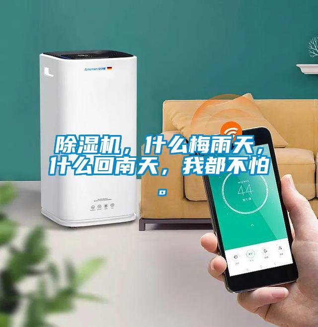 除濕機，什么梅雨天，什么回南天，我都不怕。