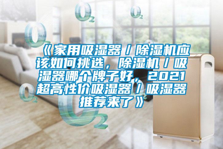 《家用吸濕器/除濕機(jī)應(yīng)該如何挑選,除濕機(jī)/吸濕器哪個(gè)牌子好,2021超高性價(jià)吸濕器/吸濕器推薦來(lái)了》