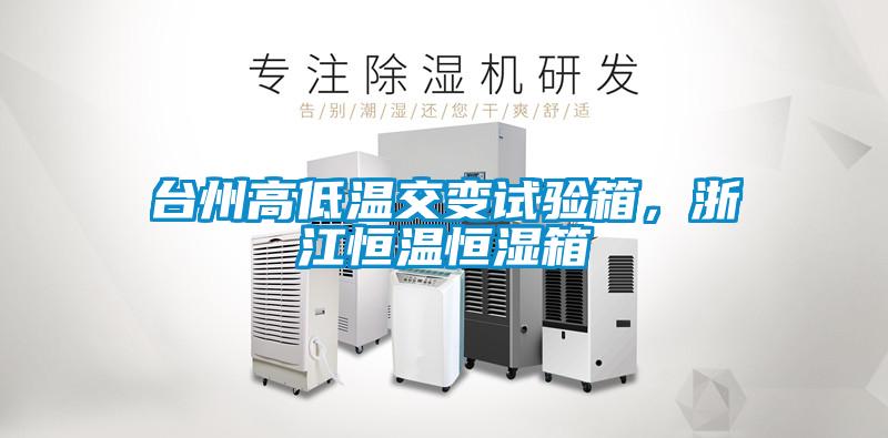 臺(tái)州高低溫交變?cè)囼?yàn)箱，浙江恒溫恒濕箱